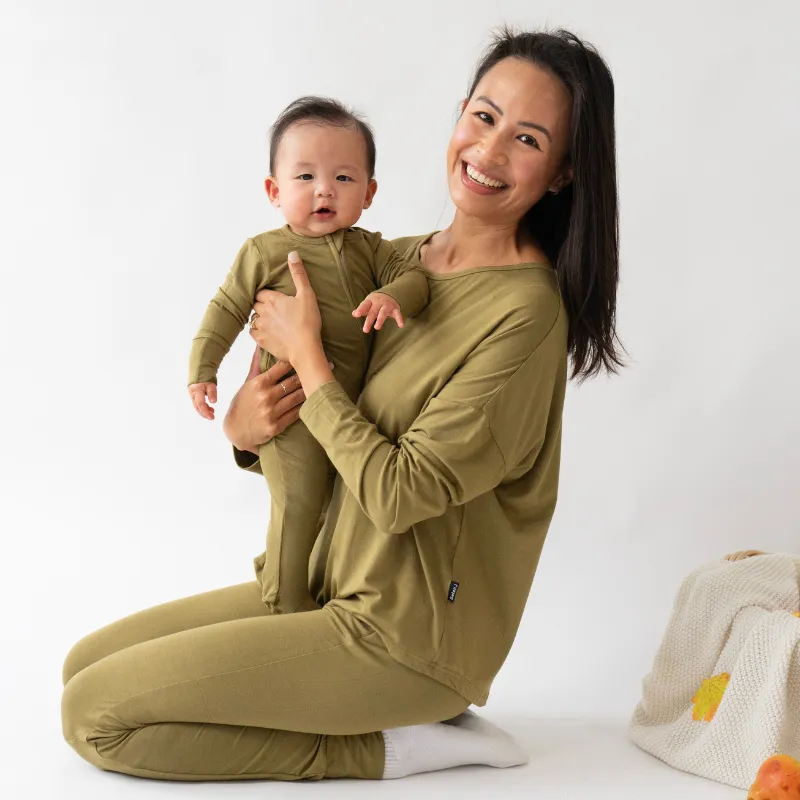 Women's Long Sleeve PJ Set - Basil