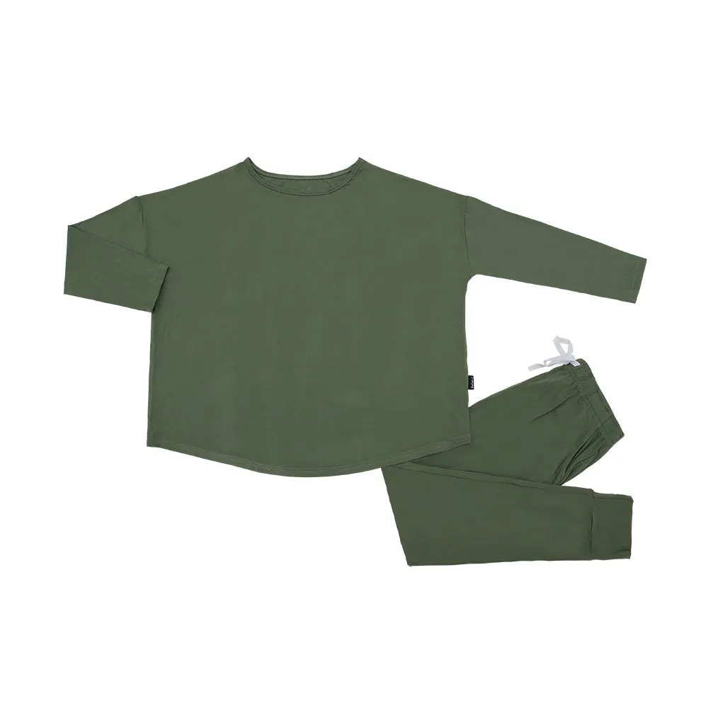 Women's Long Sleeve PJ Set - Evergreen