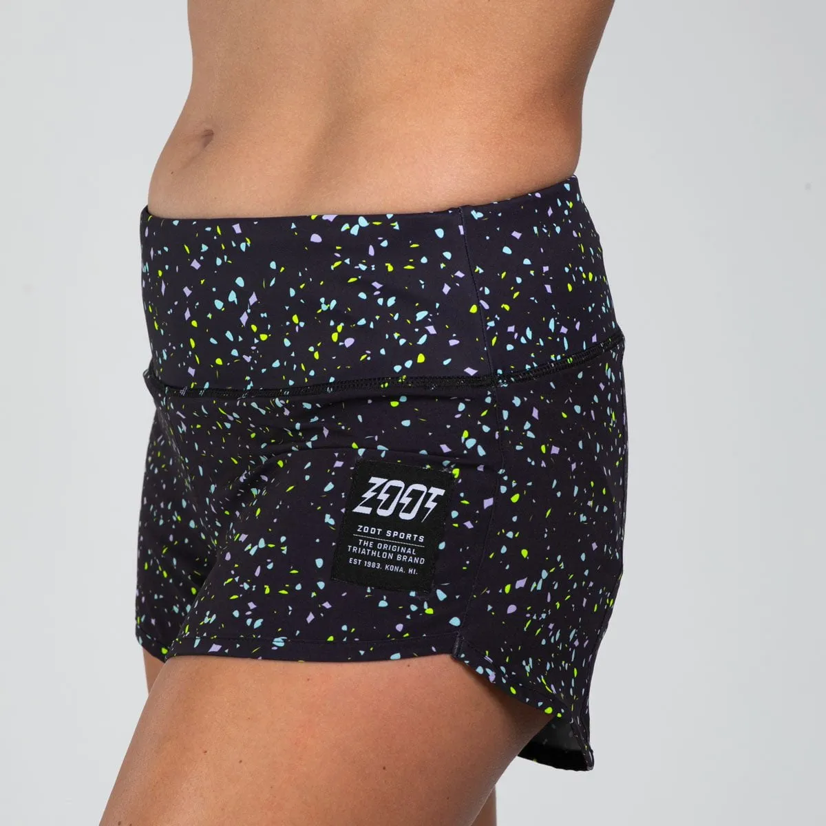 Womens LTD Run 3 Inch Short - Electric