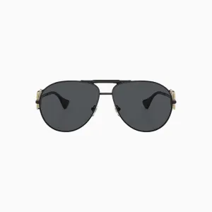 Women's Matte Black Dark Grey Sunglasses