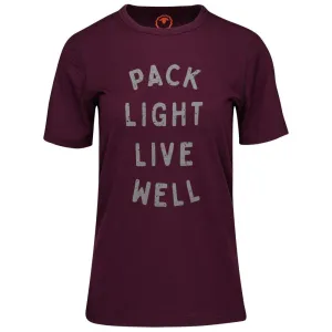 Womens Merino 150 Pack Light Tee (Wine)