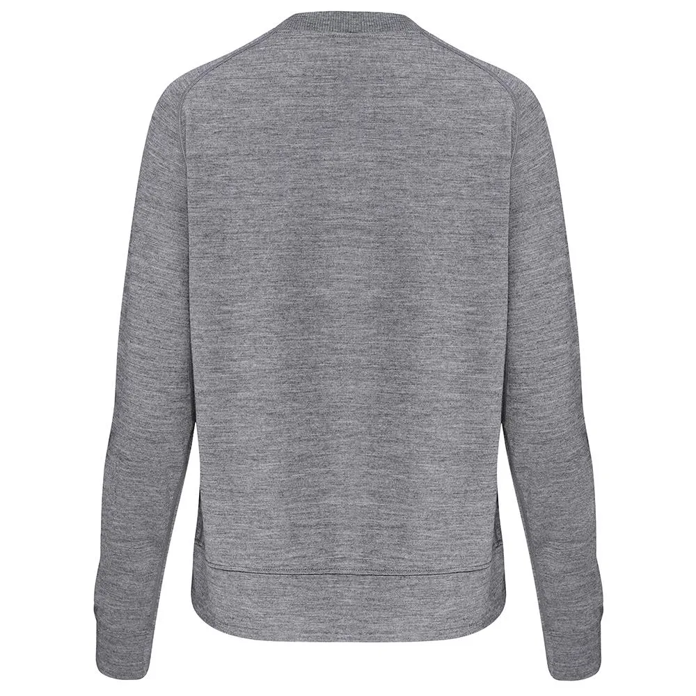 Womens Merino 260 Lounge Sweatshirt (Charcoal)