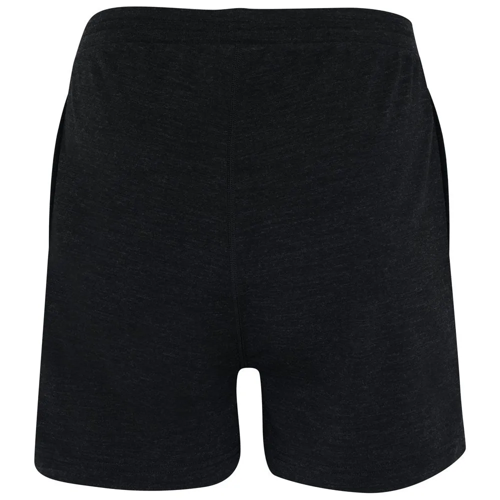 Womens Merino Blend 200 PJ Shorts (Black Melange)