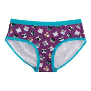 Women's Mid-Rise Hipster Underwear Smarty Cats