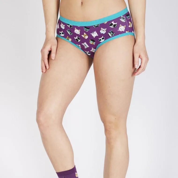 Women's Mid-Rise Hipster Underwear Smarty Cats