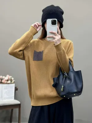 Women's Modern & Trendy Crew Neck Sweater