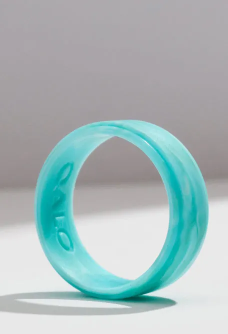 Women’s Natural Stone Modern Silicone Ring