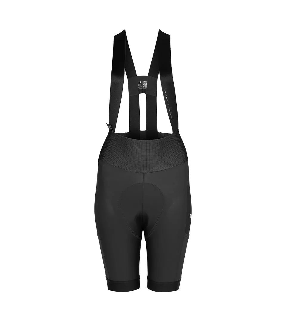 Women's Nomad Bib Shorts Cargo - Black