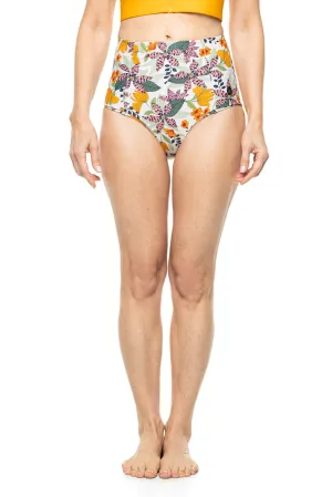 Women's Ocean Sculpt High Rise Bottoms  |  Apricot Crush Floral Paradise