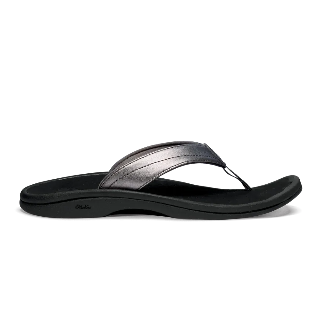 WOMEN'S 'OLUKAI OHANA | PEWTER / BLACK