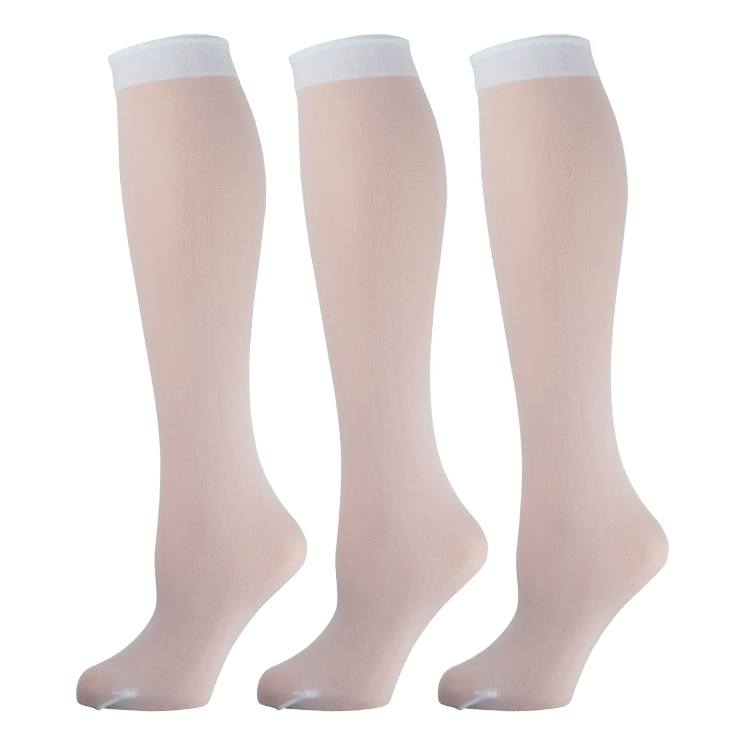 Women's Opaque Stretchy Spandex Knee High Trouser Socks, Size 9-11