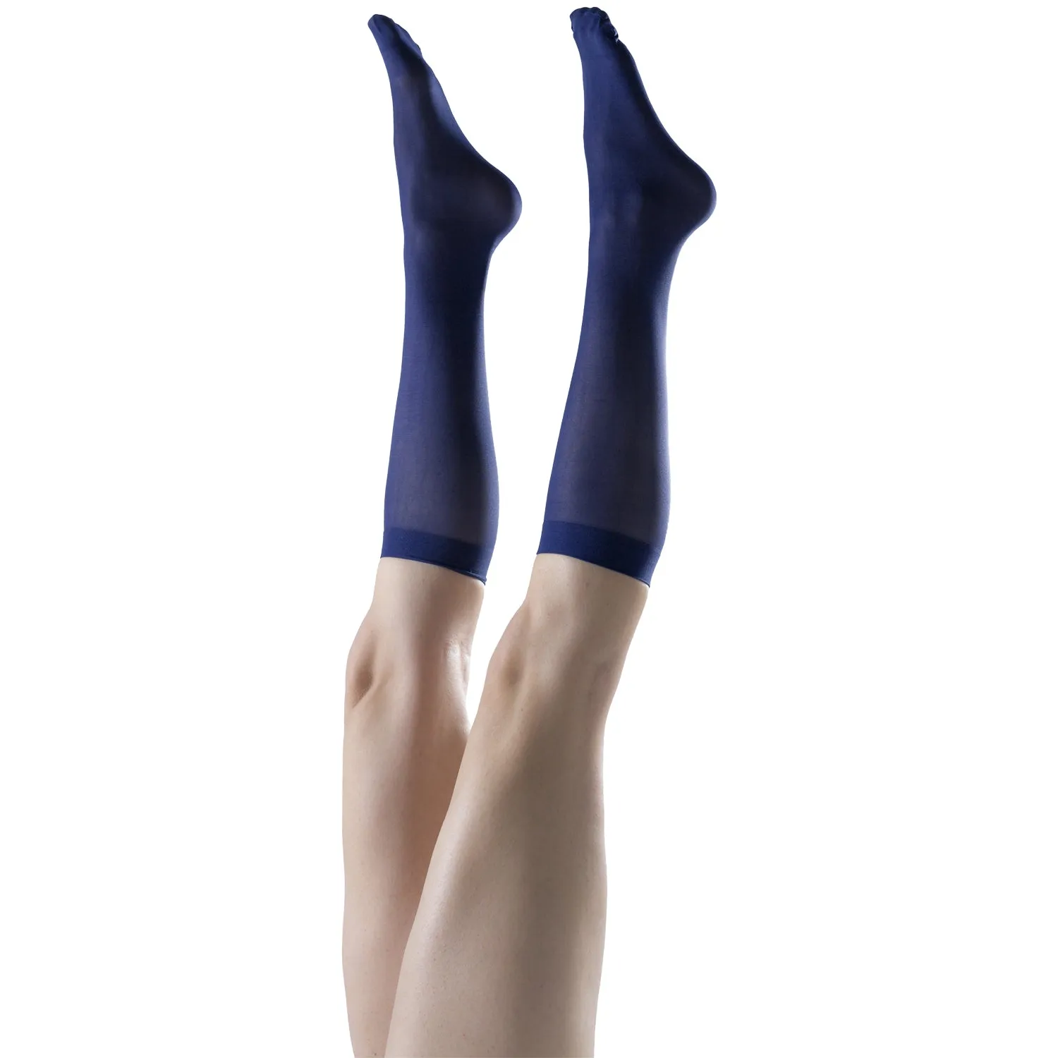 Women's Opaque Stretchy Spandex Knee High Trouser Socks, Size 9-11