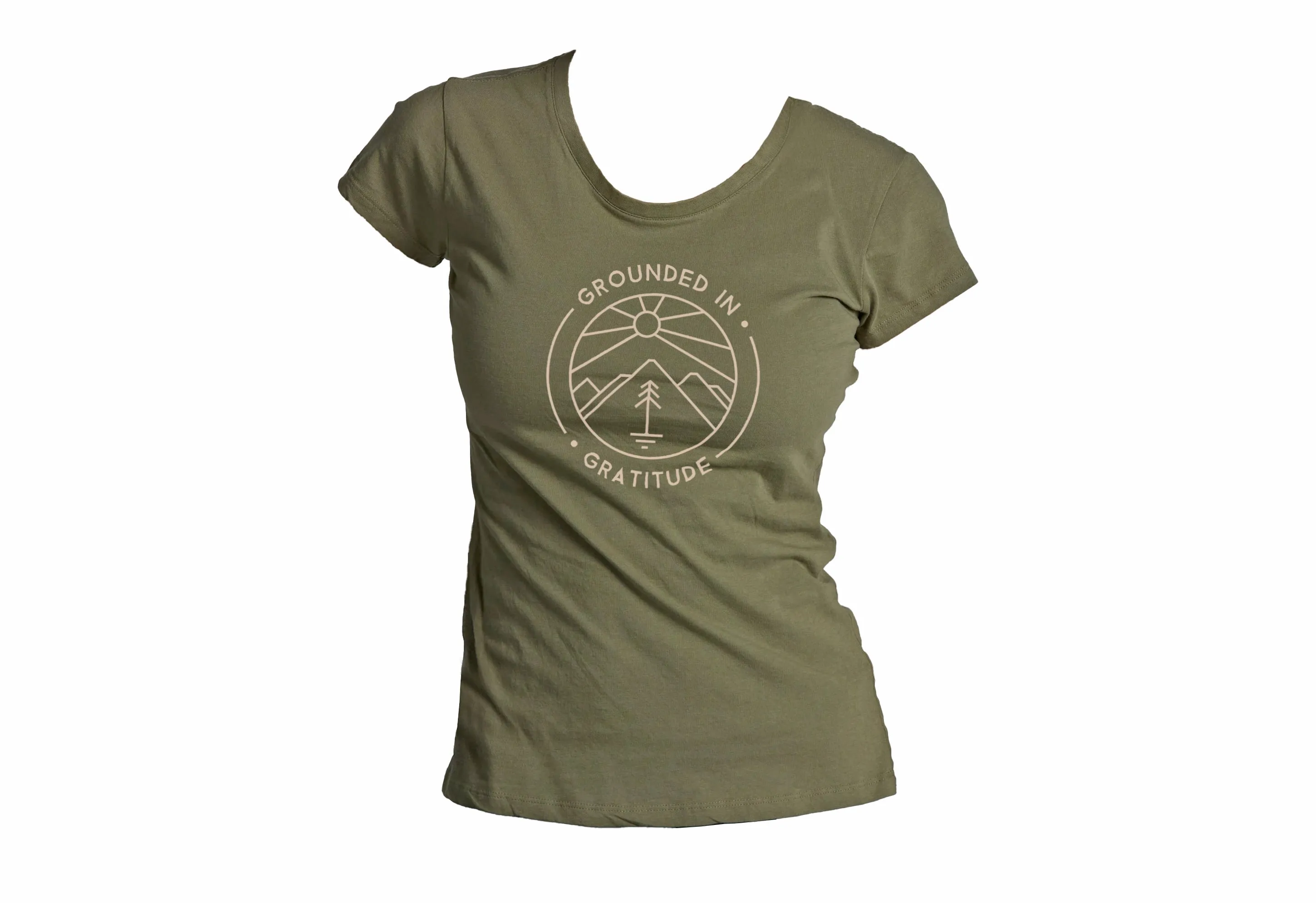 Women's Organic T-shirt: Grounded in Gratitude