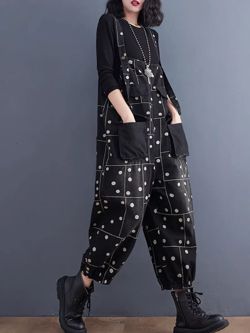 Women’s Outdoor Stylish Fashionable Printed Dungarees