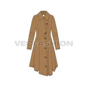 Womens' Over-sized Wool Coat