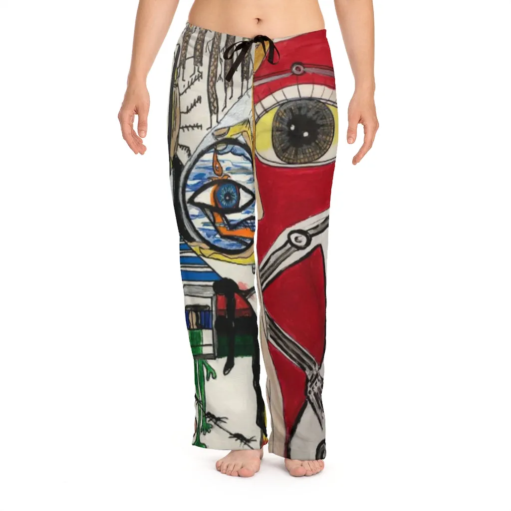 Women's Pajama Pants AL BLUE DESIGNED ART