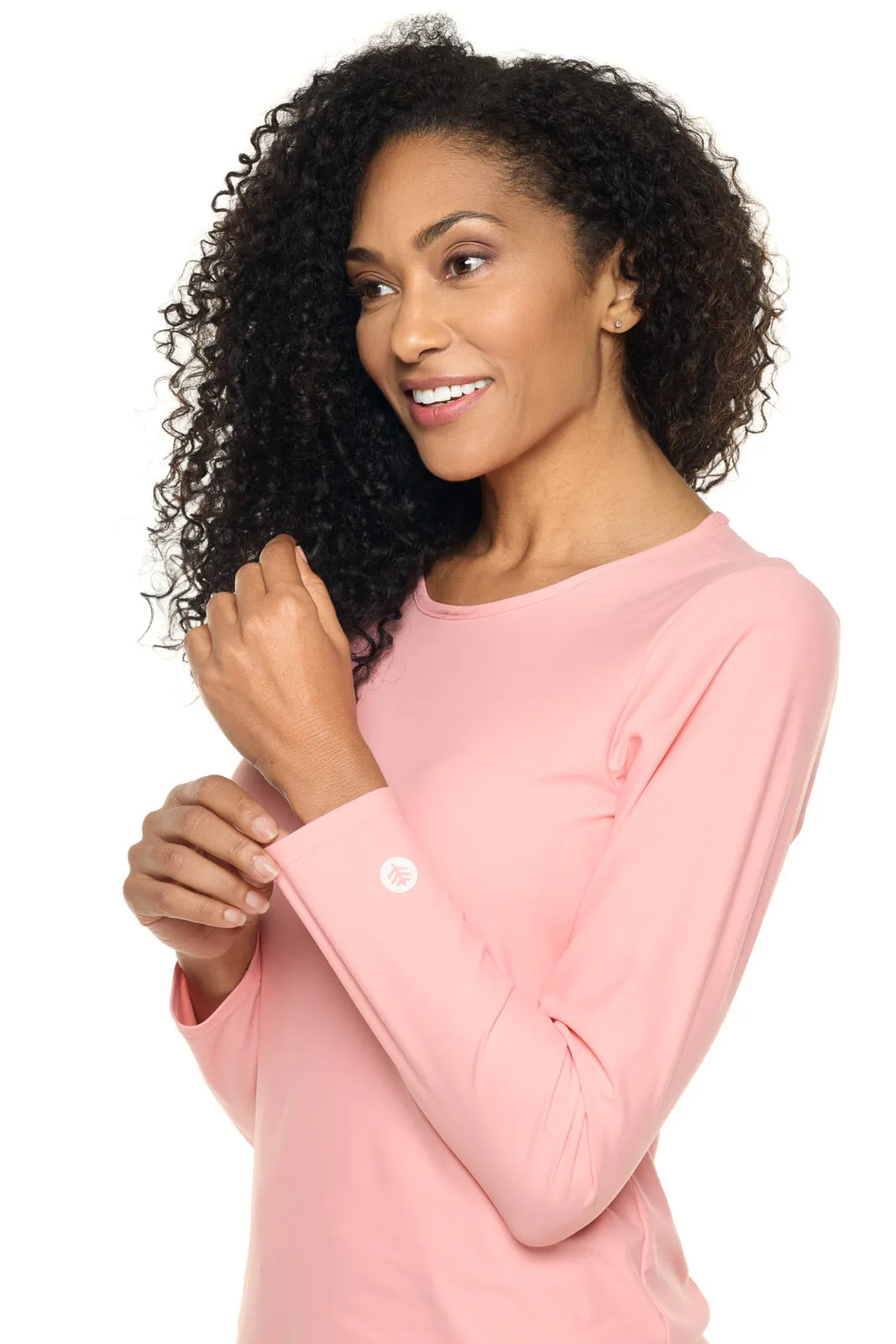 Women's Palmeto Long Sleeve Swim Shirt  |  Peachy Pink