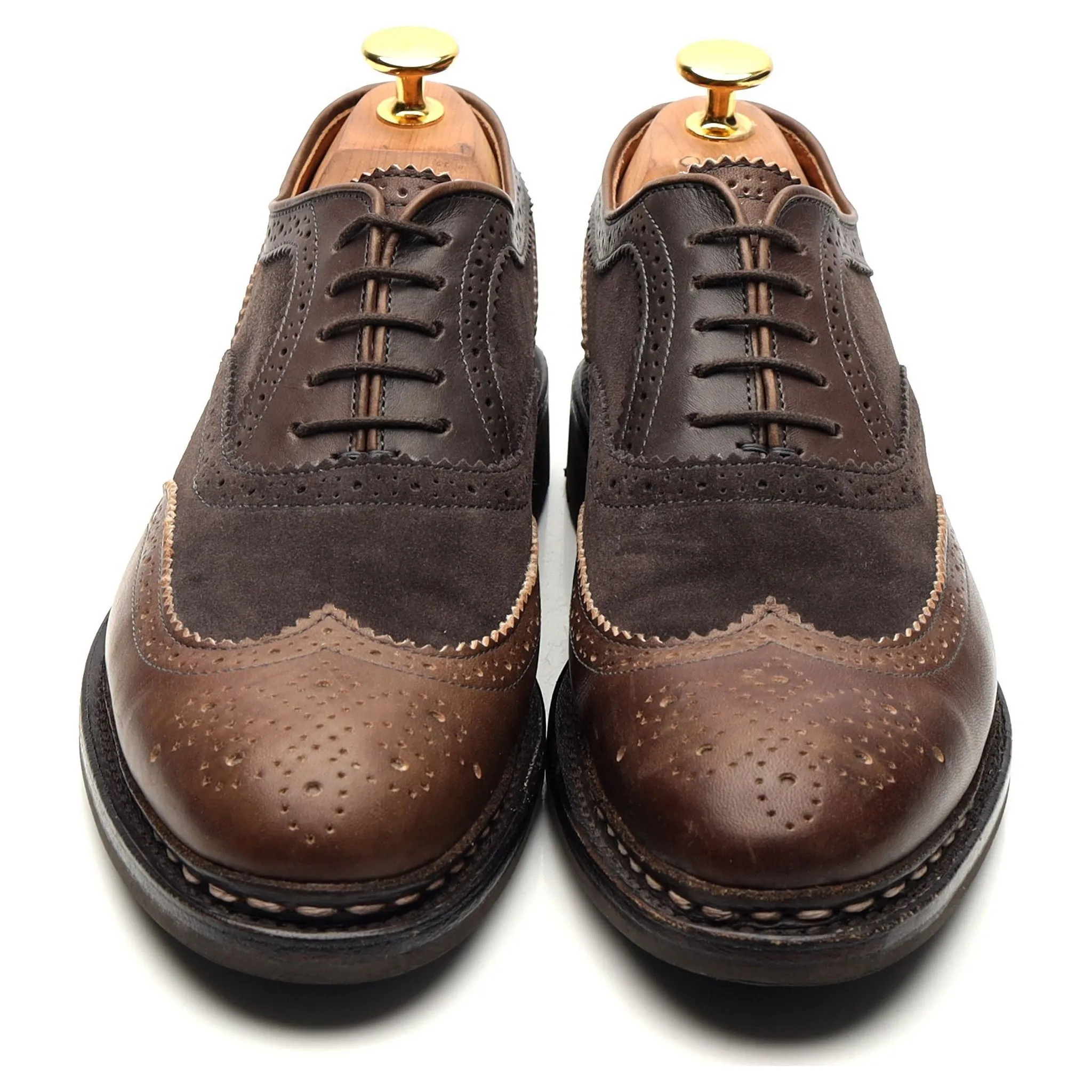 Women's 'Pearl' Brown Leather Oxford Brogues UK 5.5