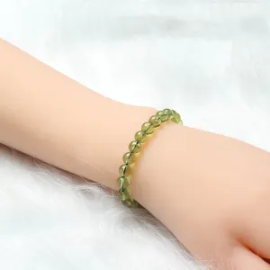 Women's Peridot Ice Green Crystal Bracelet