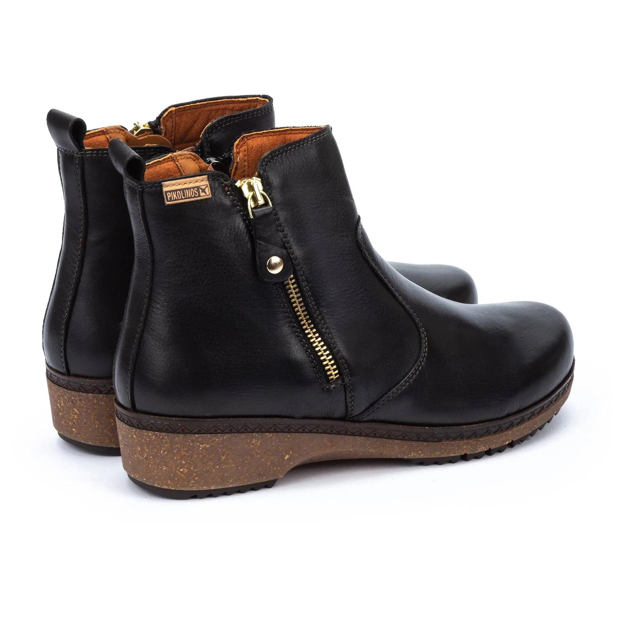 Women's Pikolinos Granada Ankle Boots with Zipper Color: Black