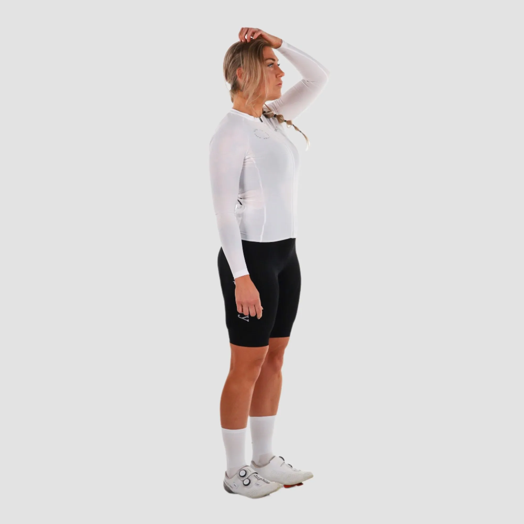 Womens Prevail Long Sleeve Jersey (White)