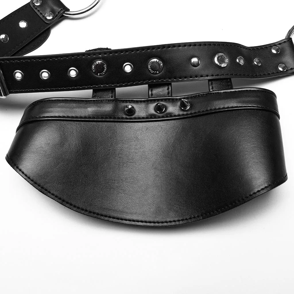 Women's Punk Studded Slash Shoulder Harness