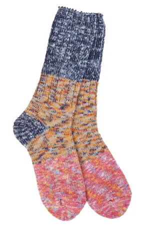 Women's Rag Crew Sock -Enchanted Multi