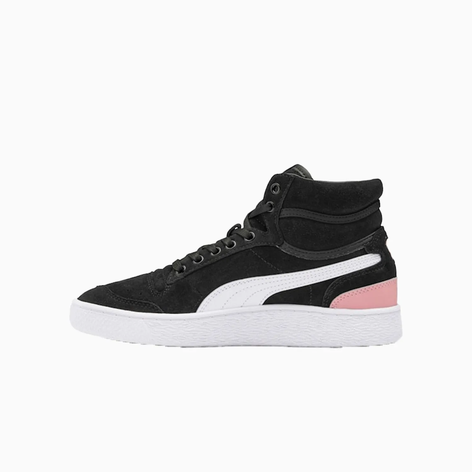 Women's Ralph Sampson Mid Suede "Black Bridal Rose" Sneakers