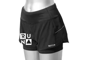 Women's Reflective 2-in-1 Shorts - Run Squared