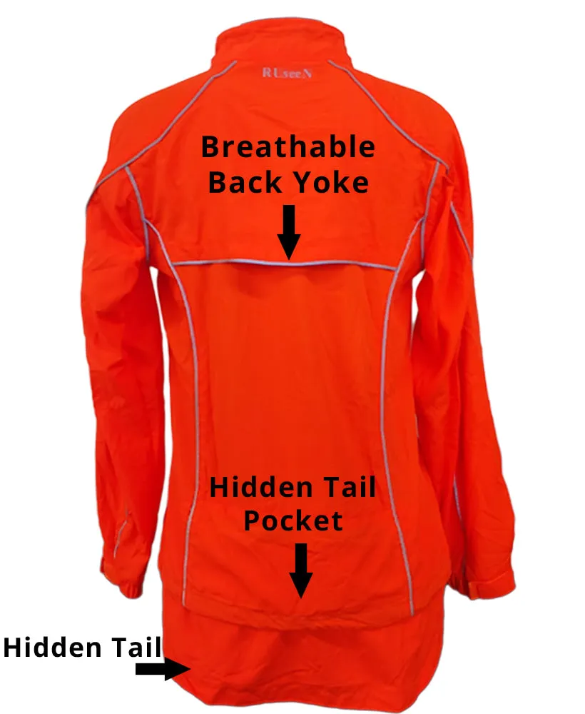 Women's Reflective 360 Windbreaker - Orange