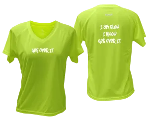 Women's Reflective Short Sleeve Shirt - I am Slow - ALL SMALL