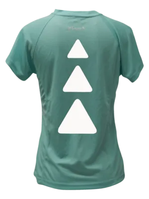 Women's Reflective Short Sleeve Shirt - Triangles