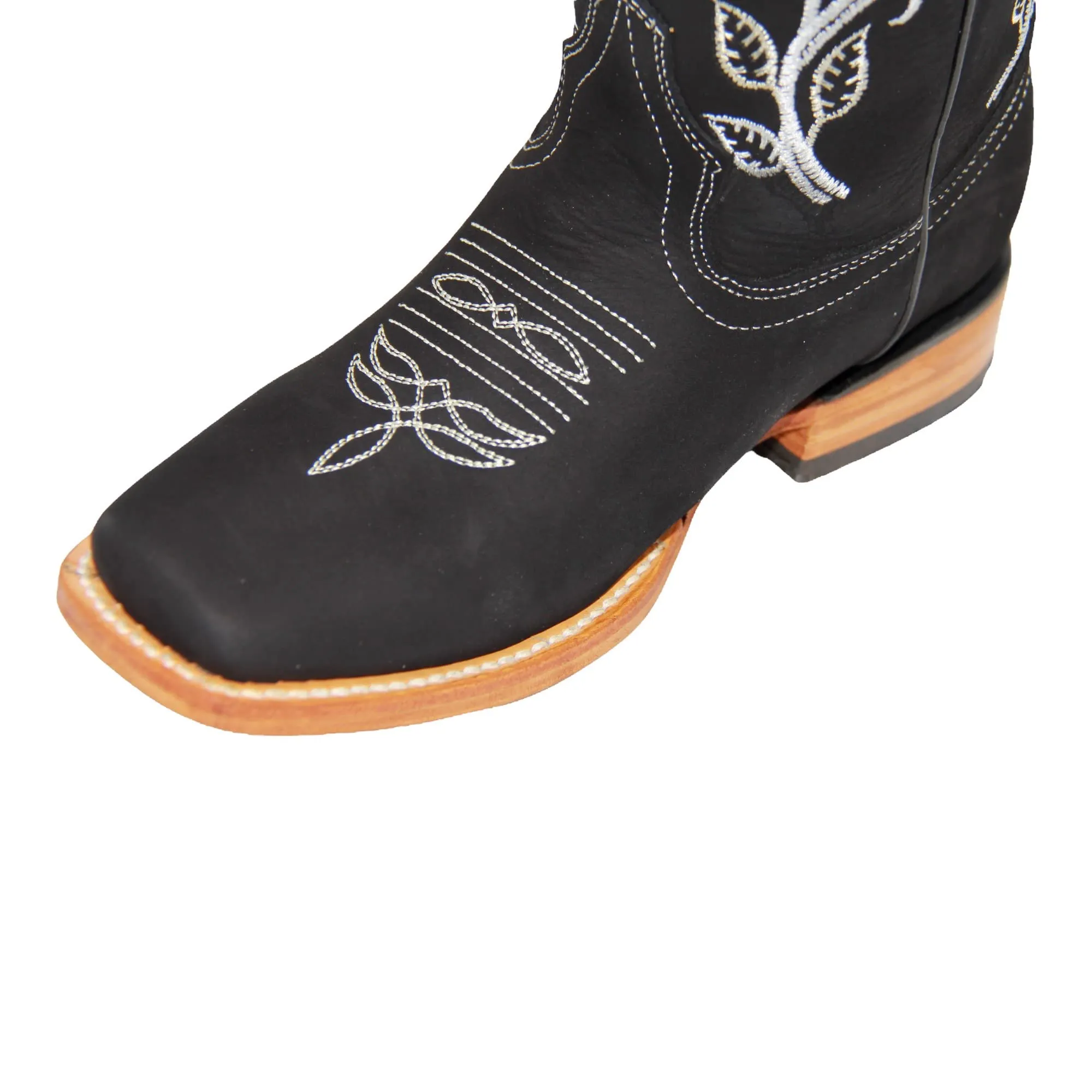 Women's Rose Embroidered Western Leather Boot