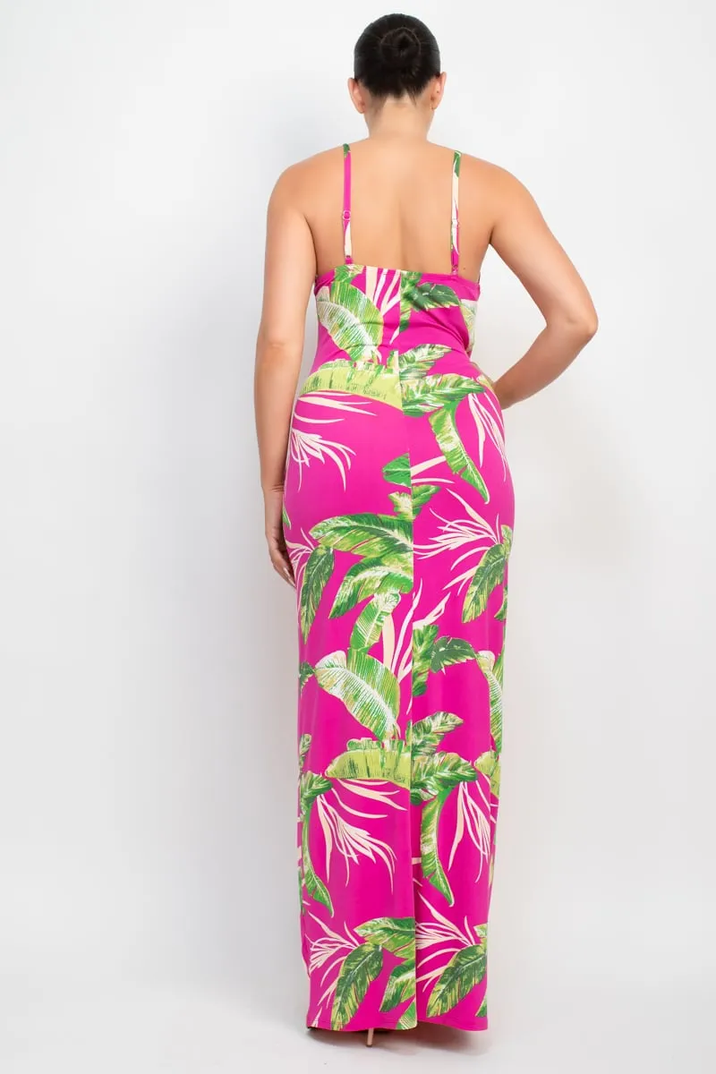 Women's Scoop tropical print maxi dress