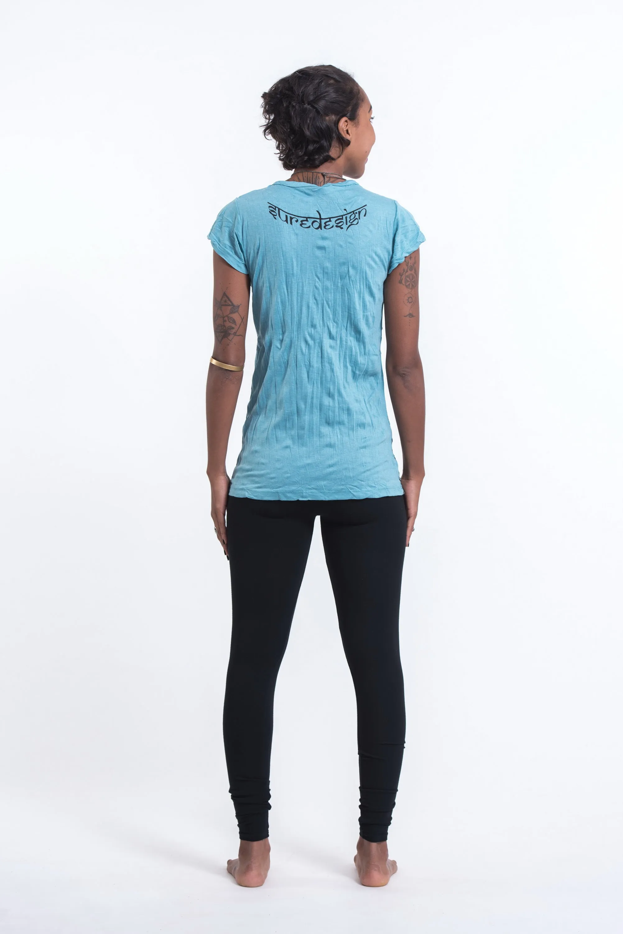 Womens Shanti Ganesh T-Shirt in Turquoise