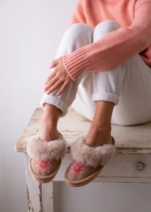 Women's Sheepskin Mules – Estrella Red