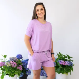 Women's Short Lounge Set - Violet