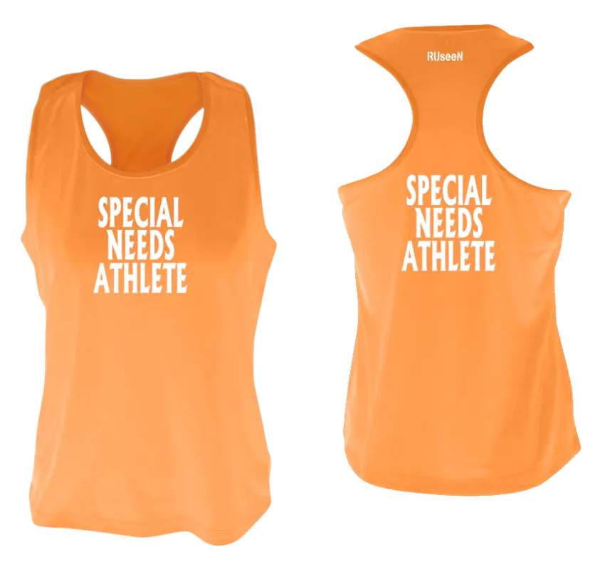 Women's SPECIAL NEEDS ATHLETE Tank Top - Reflective or Black Text