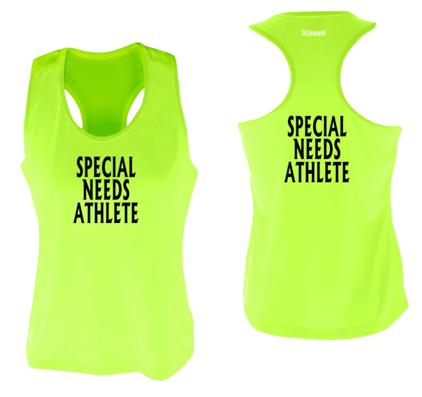 Women's SPECIAL NEEDS ATHLETE Tank Top - Reflective or Black Text