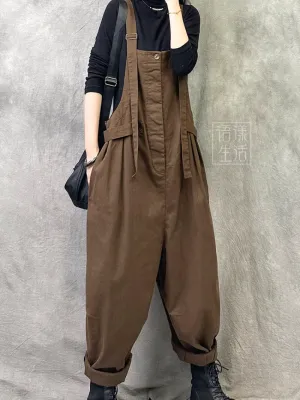 Women's Stay Stylish and Comfortable with  Casual Overalls Dungarees