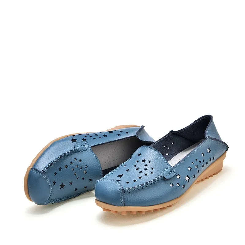 Women's stylish fashion breathable flat slip-on loafers