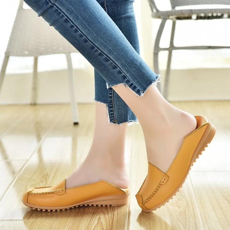 Women's stylish fashion breathable flat slip-on loafers