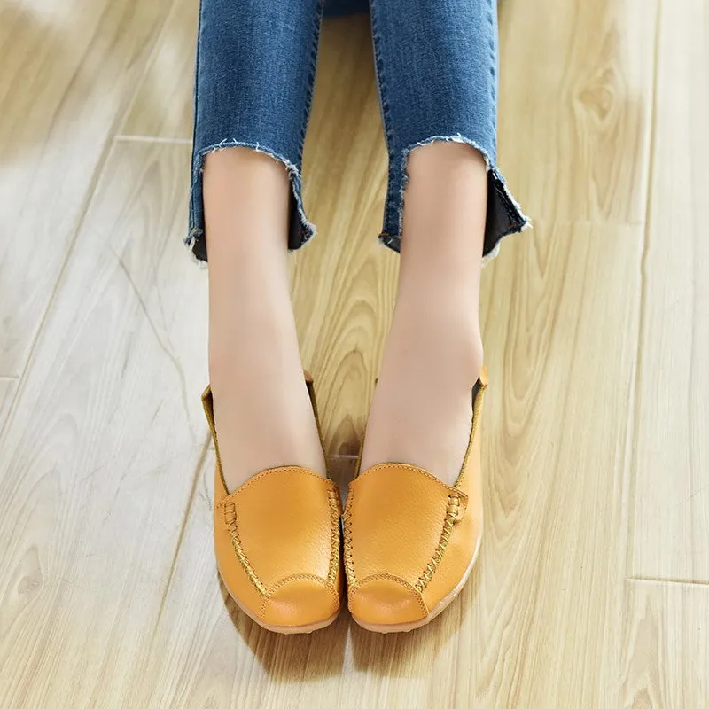 Women's stylish fashion breathable flat slip-on loafers