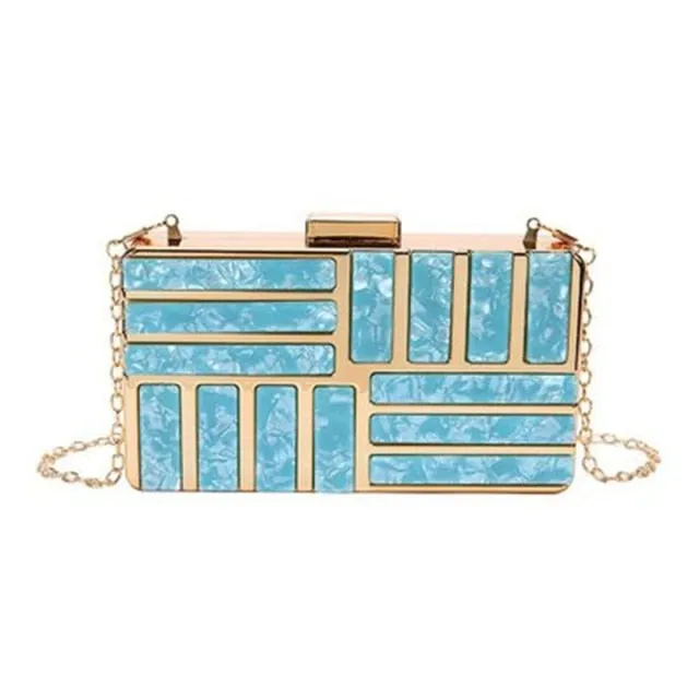 Women's Stylish Modern Clutch Acrylic Evening Party Purse