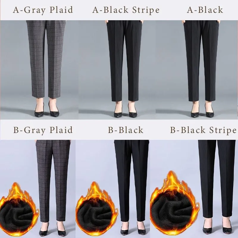 Women’s Stylish Plush Straight-leg Pants