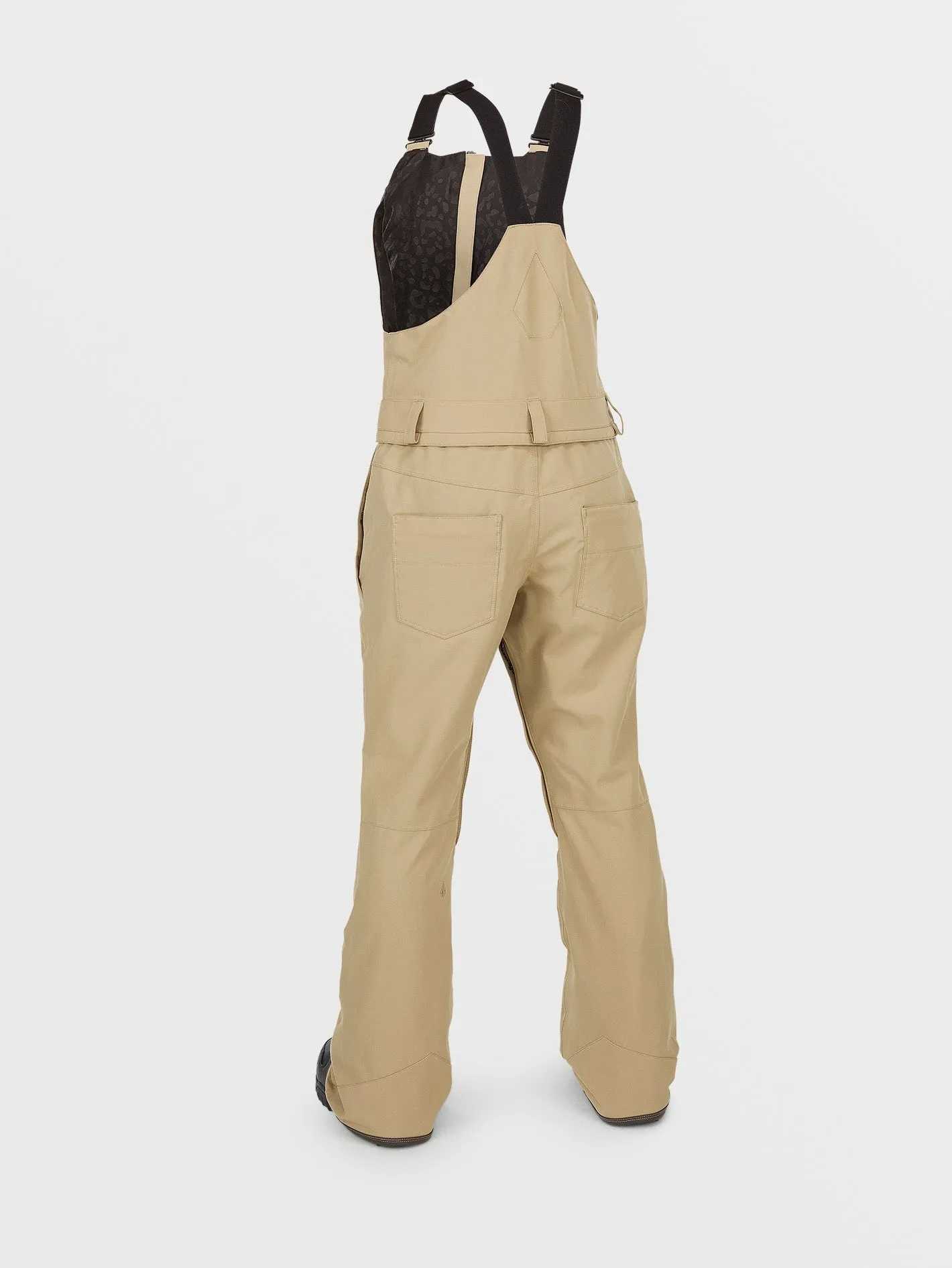 Womens Swift Bib Overalls - Dark Khaki