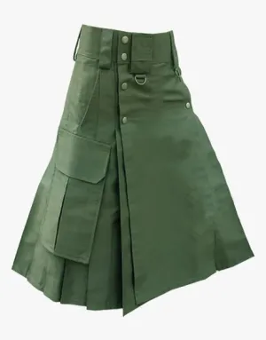 Women's Tactical Utility Kilt in Olive Green