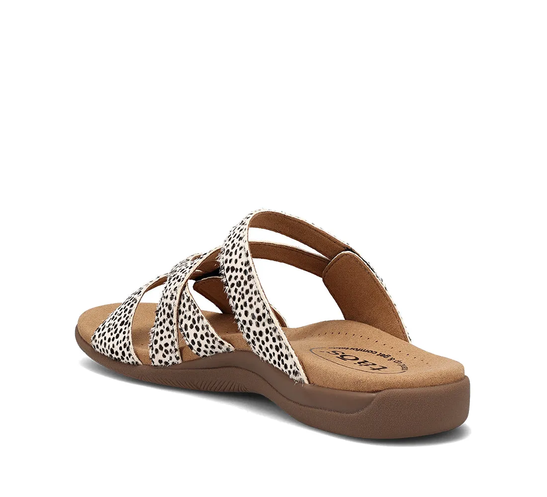 Women's Taos Double U Color: Black / White Cheetah