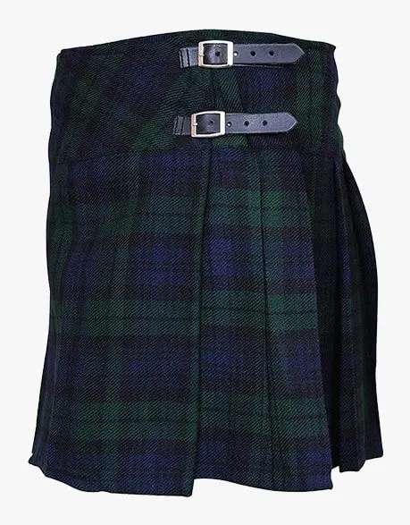 Women's Tartan Kilt Short Black Watch