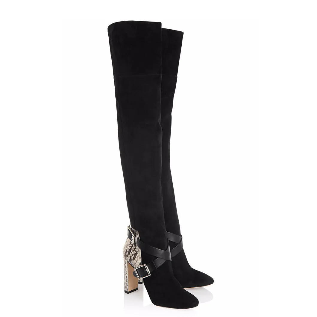 Women's Thigh-high Fashion Suede Boots